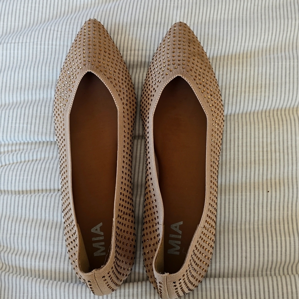 Mia sparkle dress flats